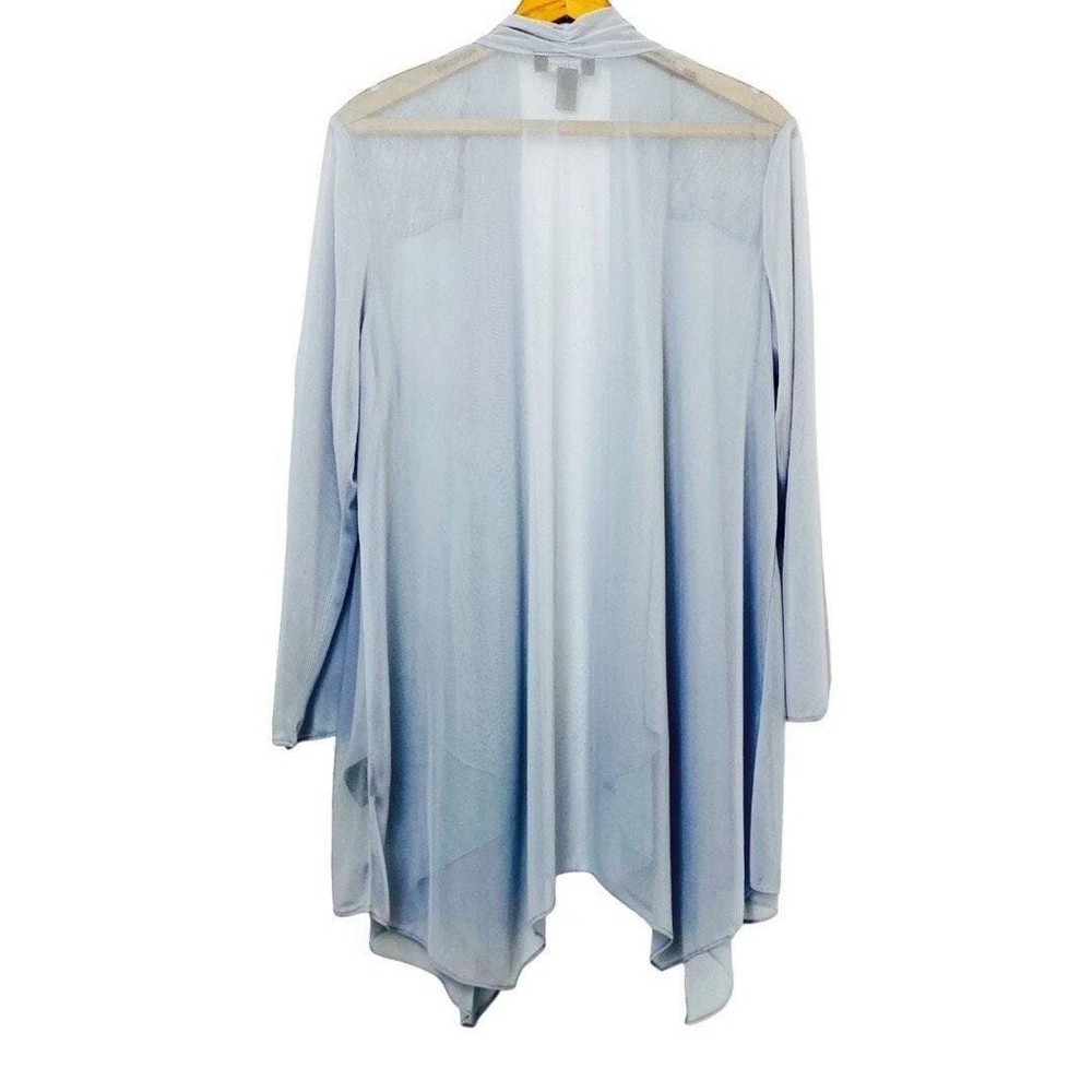 R&M Richards Women’s Sheer Fairygrunge Duster Blazer Sequined Long Line 18W - Picture 6 of 10